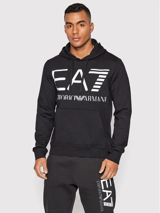 EA7 Emporio Armani felpa con cappuccio garzata uomo