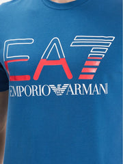 Ea7 Emporio Armani t-shirt logo gommato uomo