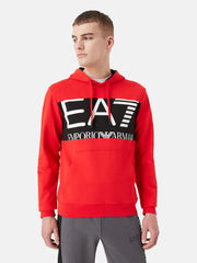 EA7 Emporio Armani felpa con cappuccio garzata uomo