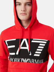 EA7 Emporio Armani felpa con cappuccio garzata uomo