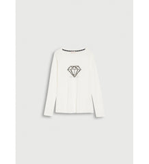 Liu Jo t-shirt a manica lunga diamonds donna