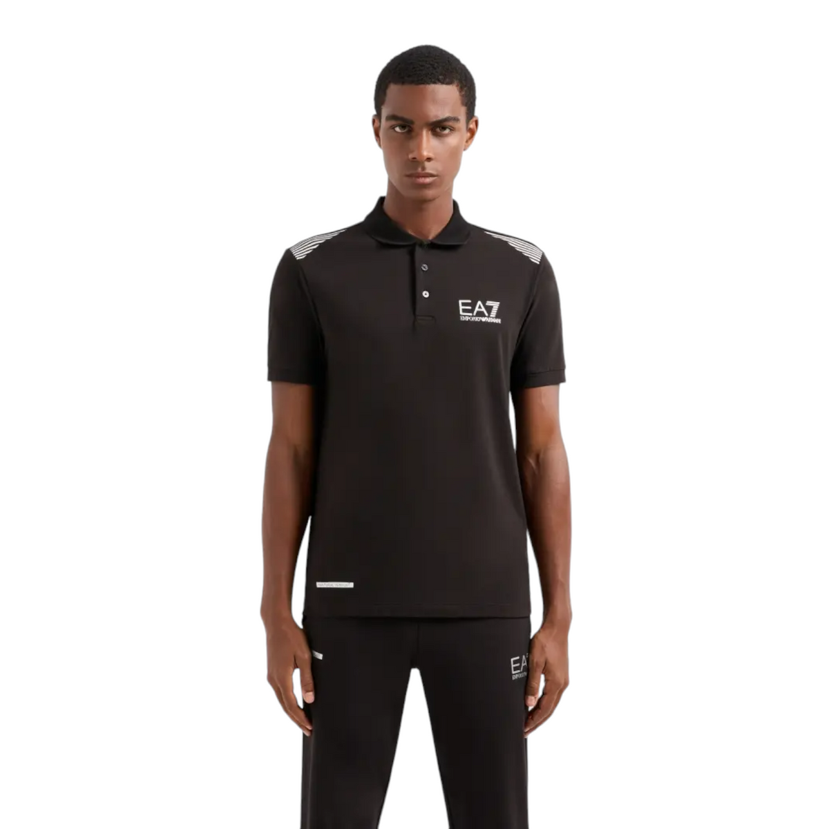 EA7 Emporio Armani polo in tessuto Natural Ventus uomo