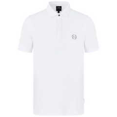 Armani Exchange polo manica corta slim fit in piquet stretch uomo