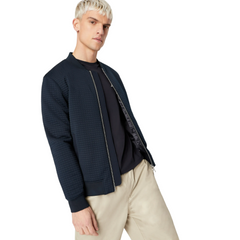 Armani Exchange bomber in jersey trapuntato uomo