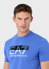 EA7 Emporio Armani T-shirt Visibility in Jersey di Cotone Stretch a Maniche Corte Uomo