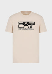 EA7 Emporio Armani T-shirt Visibility in Jersey di Cotone Stretch a Maniche Corte Uomo