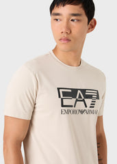 EA7 Emporio Armani T-shirt Visibility in Jersey di Cotone Stretch a Maniche Corte Uomo