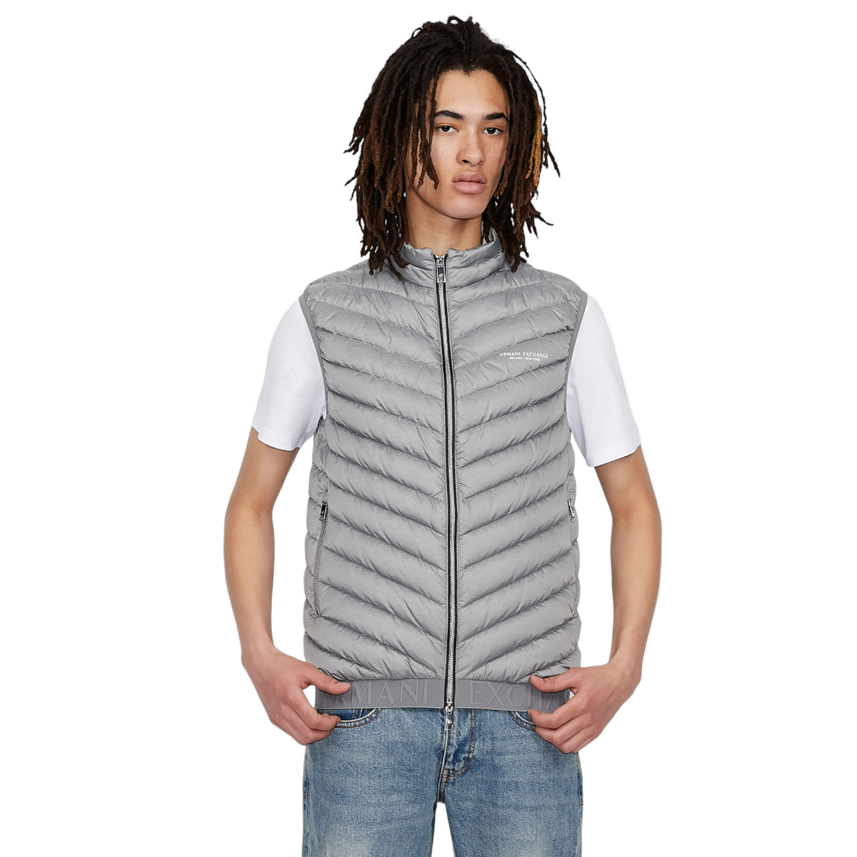 Armani Exchange piumino smanicato imbottito uomo