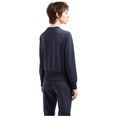 Armani Exchange Felpa girocollo in scuba stretch donna