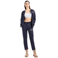 Armani Exchange Felpa con zip e cappuccio Armani Sustainability Values donna