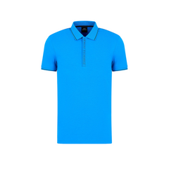 Armani Exchange Polo con logo a contrasto uomo