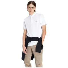 Armani Exchange polo manica corta slim fit in piquet stretch uomo