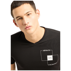 Armani Exchange t-shirt maniche corte slim fit in cotone stretch uomo