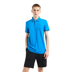 Armani Exchange Polo con logo a contrasto uomo