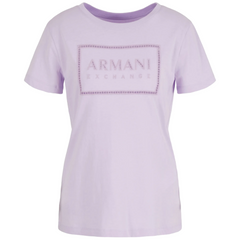 Armani Exchange T-shirt regular fit in cotone organico ASV donna