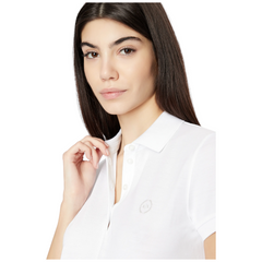 Armani Exchange Polo in piquet di cotone Pima donna