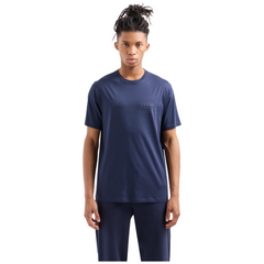 Armani Exchange t-shirt maniche corte regular fit in cotone mercerizzato con logo sul petto uomo