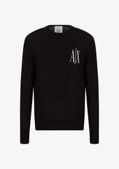 Armani Exchange maglione girocollo icon in lana uomo