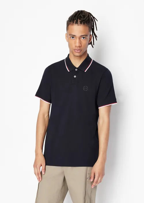 Armani Exchange polo in cotone uomo