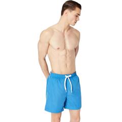 Armani Exchange Boxer da mare in tessuto con logo uomo