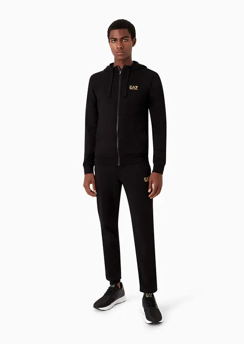 Ea7 Emporio Armani tuta zip con cappuccio uomo