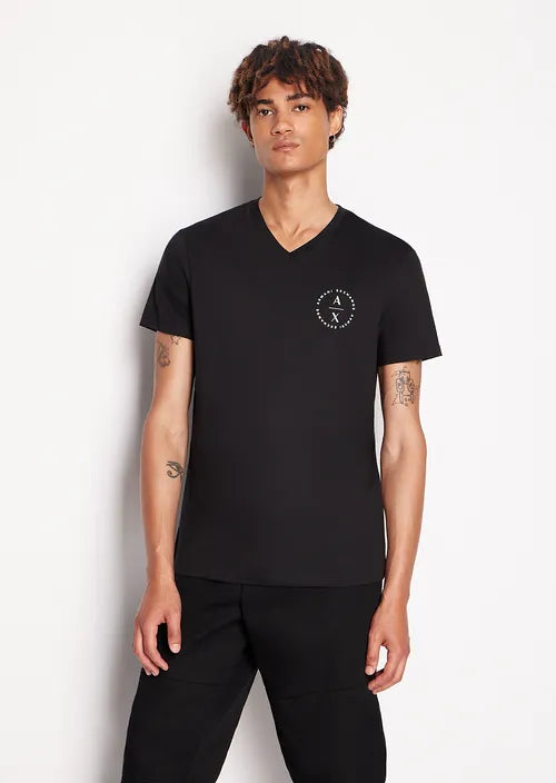 Armani Exchange t-shirt slim fit in cotone pima uomo