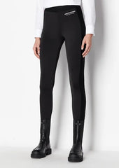 Armani Exchange leggings in tessuto scuba stretch donna