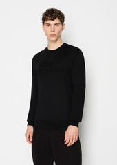 Armani Exchange maglione girocollo misto lana uomo