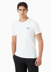 Ea7 Emporio Armani t-shirt in cotone stretch con stampa logo uomo