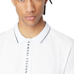 Armani Exchange Polo con logo a contrasto uomo