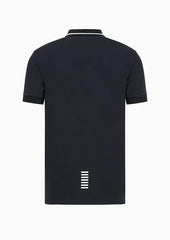 Ea7 Emporio Armani polo core identity in piquet stretch uomo