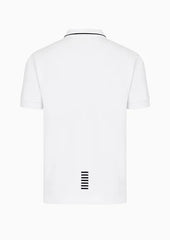 Ea7 Emporio Armani polo core identity in piquet stretch uomo