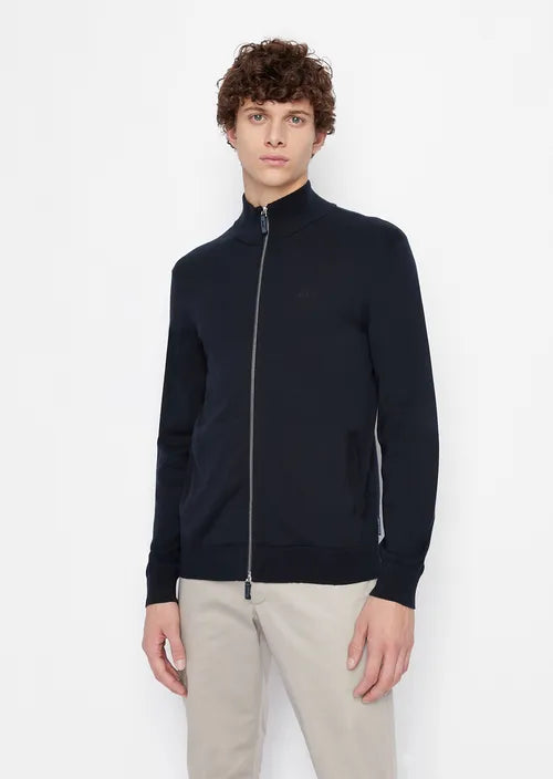 Armani Exchange cardigan full zip in maglia uomo