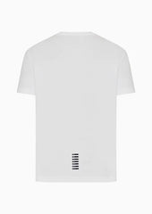 Ea7 Emporio Armani t-shirt in cotone stretch con stampa logo uomo