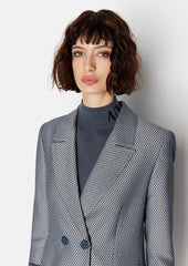 Armani Exchange blazer over in tessuto check donna