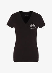 Armani Exchange t-shirt in jersey stretch di cotone donna