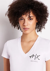 Armani Exchange t-shirt in jersey stretch di cotone donna