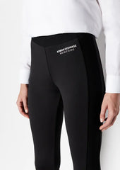 Armani Exchange leggings in tessuto scuba stretch donna