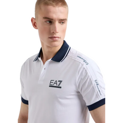 EA7 Emporio Armani Polo Tennis Club in jersey di cotone stretch uomo