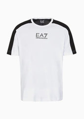 Ea7 Emporio Armani t-shirt athletic colour block a manica corta in cotone uomo