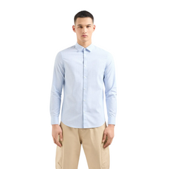 Armani Exchange Camicia regular fit in puro cotone uomo