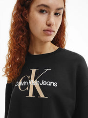 Calvin Klein felpa monogram boxy donna