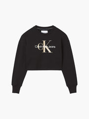 Calvin Klein felpa monogram boxy donna