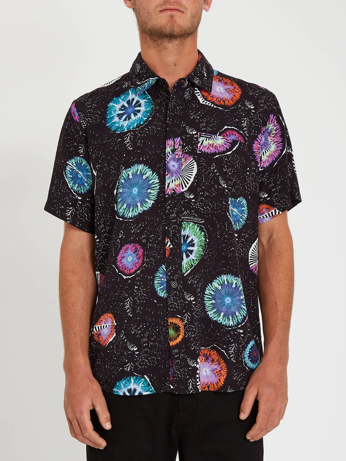 Volcom camicia maniche corte coral morph uomo